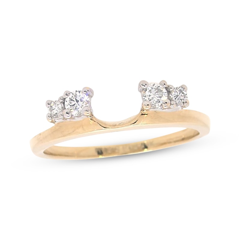 Main Image 1 of Previously Owned Round-Cut Diamond Enhancer Ring 1/5 cttw 14K Yellow Gold