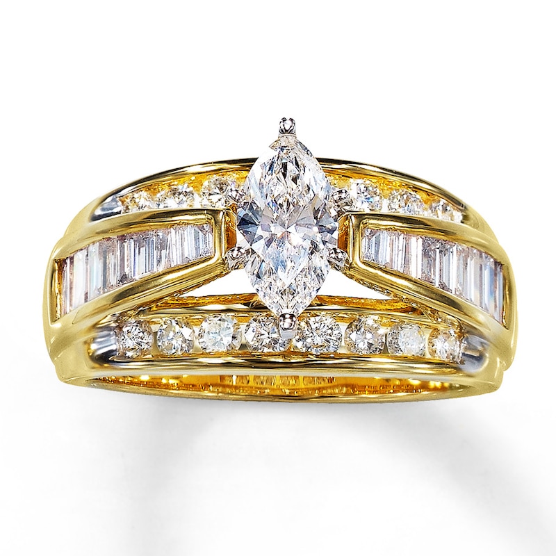 Previously Owned Ring 1-1/2 ct tw Diamonds 14K Yellow Gold