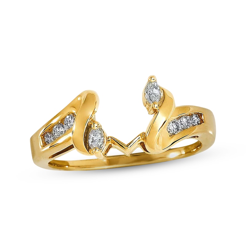 Main Image 1 of Previously Owned Enhancer Ring 1/4 ct tw Diamonds 14K Yellow Gold