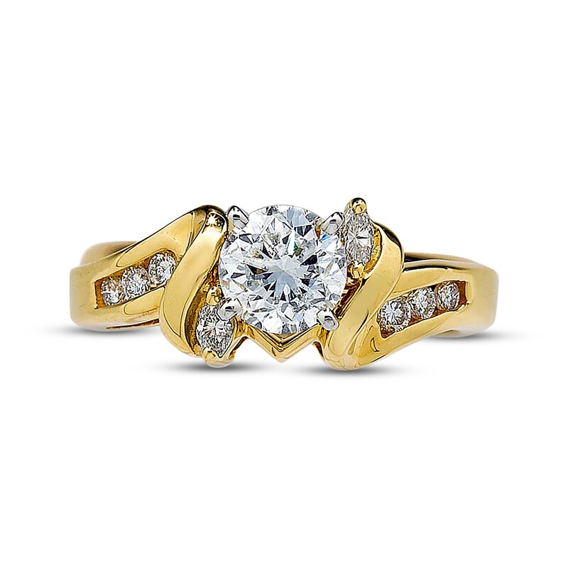 Main Image 2 of Previously Owned Enhancer Ring 1/4 ct tw Diamonds 14K Yellow Gold