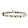 Thumbnail Image 1 of Previously Owned Bracelet 1 ct tw Diamonds 10K Two-Tone Gold