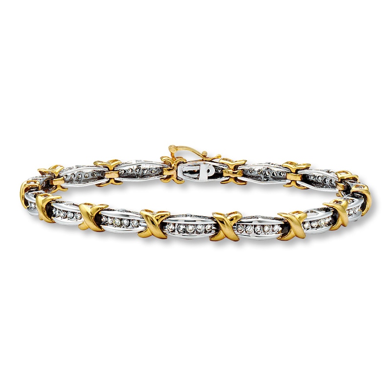 Previously Owned Bracelet 1 ct tw Diamonds 10K Two-Tone Gold