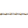 Thumbnail Image 1 of Previously Owned Bracelet 1/2 ct tw Diamonds 10K Two-Tone Gold