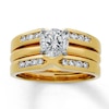 Previously Owned Diamond Enhancer Ring 1/3 ct tw 14K Yellow Gold