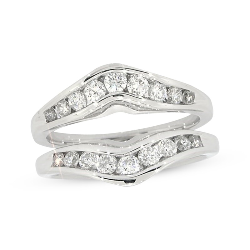 Main Image 1 of Previously Owned Diamond Enhancer Ring 3/4 ct tw Round-cut 14K White Gold Size 7