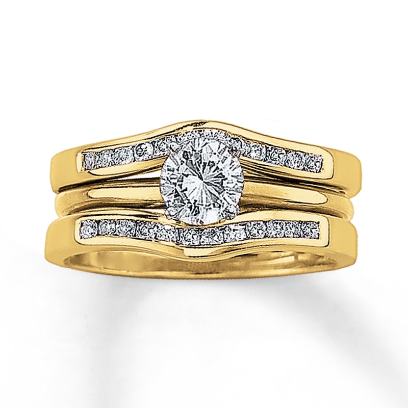 Previously Owned Enhancer 1/4 ct tw Round-cut 14K Yellow Gold
