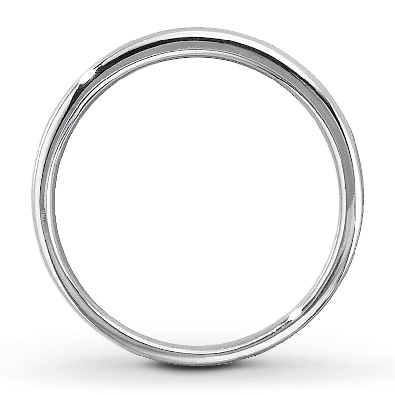 Main Image 2 of Previously Owned Men's Wedding Band 1/10 ct tw Round-cut Diamonds 10K White Gold