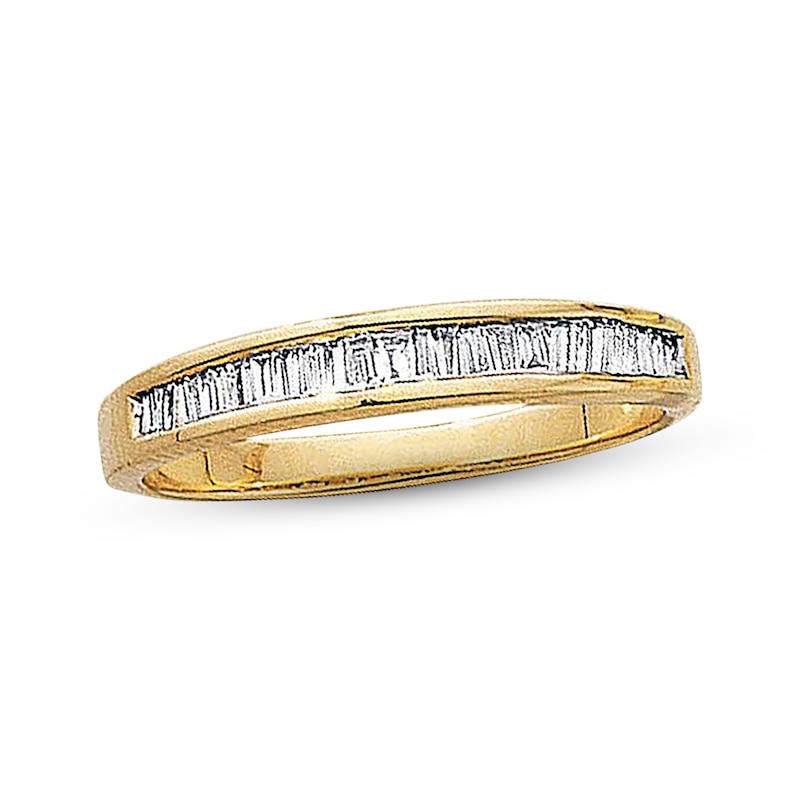 Main Image 1 of Previously Owned Anniversary Band 1/4 ct tw Baguette-cut Diamonds 14K Yellow Gold