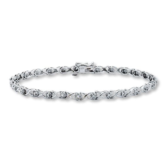Previously Owned Diamond Bracelet 1/4 ct tw 10K White Gold