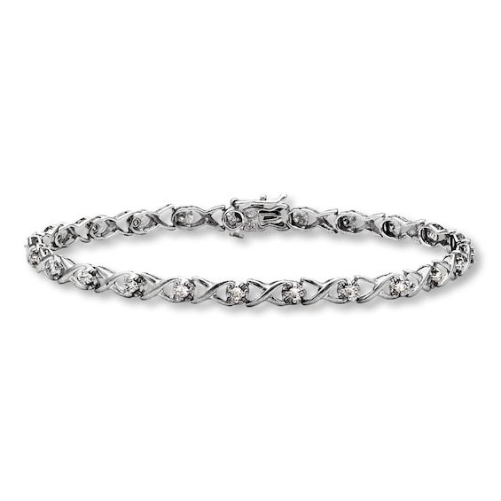 Previously Owned Bracelet 1/2 ct tw Diamonds 10K White Gold