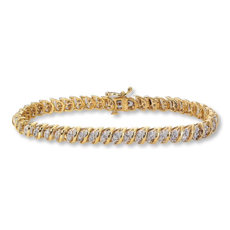 Main Image 1 of Previously Owned Bracelet 1 ct tw Diamonds 10K Yellow Gold