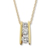 Thumbnail Image 1 of Previously Owned Necklace 1/2 ct tw Diamonds 14K Yellow Gold 18"