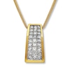 Thumbnail Image 1 of Previously Owned Diamond Necklace 1 ct tw Princess-cut 14K Yellow Gold