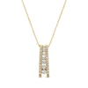 Thumbnail Image 1 of Previously Owned Diamond Journey Necklace 1/4 cttw 14K Yellow Gold 18"