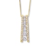 Thumbnail Image 1 of Previously Owned Necklace 1/2 ct tw Diamonds 14K Yellow Gold 18"