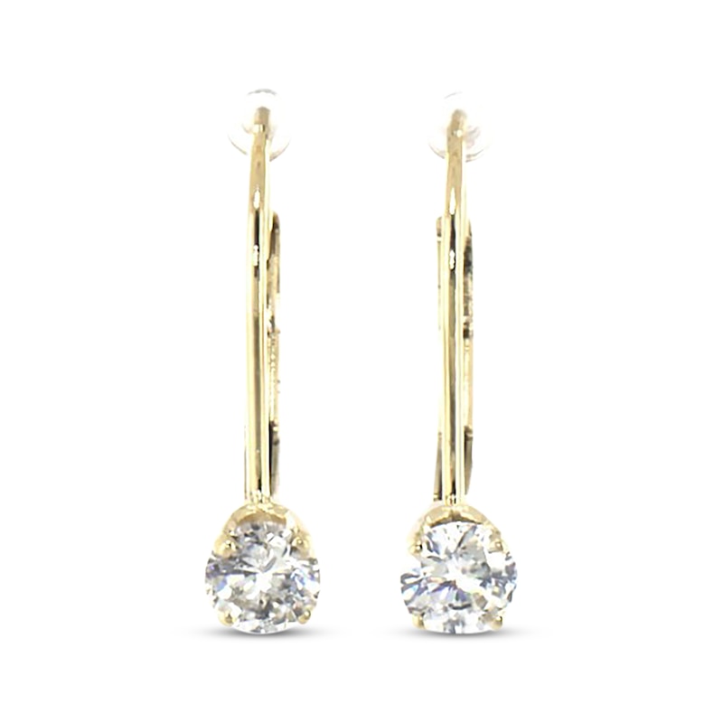 Main Image 1 of Previously Owned Diamond Dangle Earrings 1/2 cttw 14K Yellow Gold