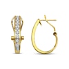 Thumbnail Image 1 of Previously Owned Diamond Hoop Earrings 1 ct tw Round-cut 14K Yellow Gold