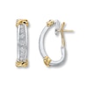Thumbnail Image 0 of Previously Owned Earrings 1/2 ct tw Diamonds 14K Two-Tone Gold