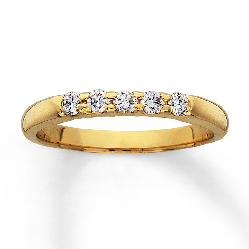 Main Image 1 of Previously Owned Anniversary Ring 1/4 ct tw Round-cut Diamonds 14K Yellow Gold