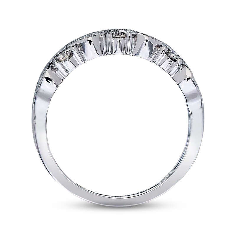Main Image 2 of Previously Owned Anniversary Ring 1/2 ct tw Round-cut Diamonds 14K White Gold