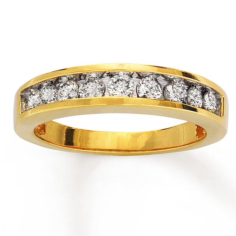 Main Image 1 of Previously Owned Diamond Wedding Band 5/8 ct tw Round-cut 14K Yellow Gold