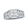 Thumbnail Image 1 of Previously Owned Multi-Diamond Engagement Ring 2 ct tw Princess & Round-cut 14K White Gold