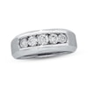 Thumbnail Image 1 of Previously Owned Men's Diamond Wedding Band 1 ct tw Round-cut 14K White Gold