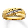 Thumbnail Image 1 of Previously Owned Men's Round-Cut Diamond Band 1/4 ct tw 14K Yellow Gold