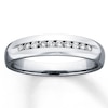Thumbnail Image 1 of Previously Owned Men's Diamond Wedding Band 1/4 ct tw Round-ct 14K White Gold