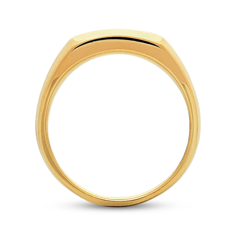 Main Image 2 of Previously Owned Men's Diamond Ring 1/2 ct tw Round-cut 14K Yellow Gold