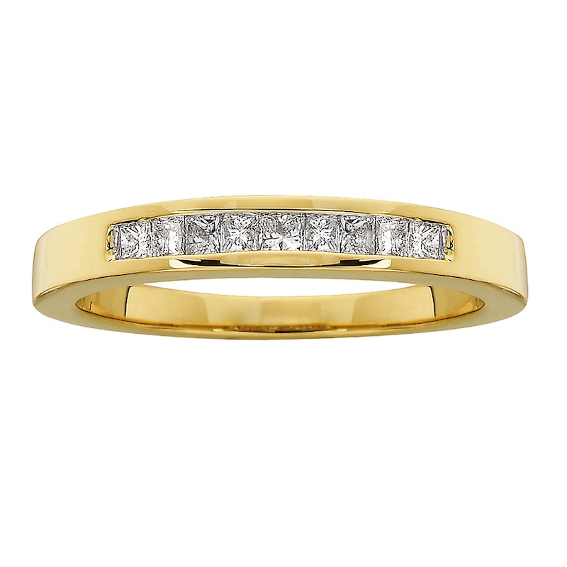 Previously Owned Diamond Anniversary Band 1/4 ct tw Princess-cut 14K Yellow Gold