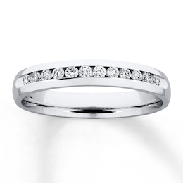 Previously Owned Diamond Annversary Band 1/4 ct tw Round-cut 14K White Gold