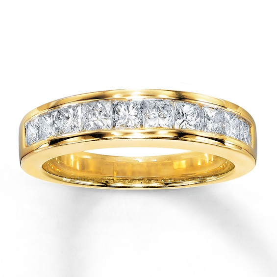 Previously Owned Diamond Band 1 ct tw Princess-cut 14K Yellow Gold