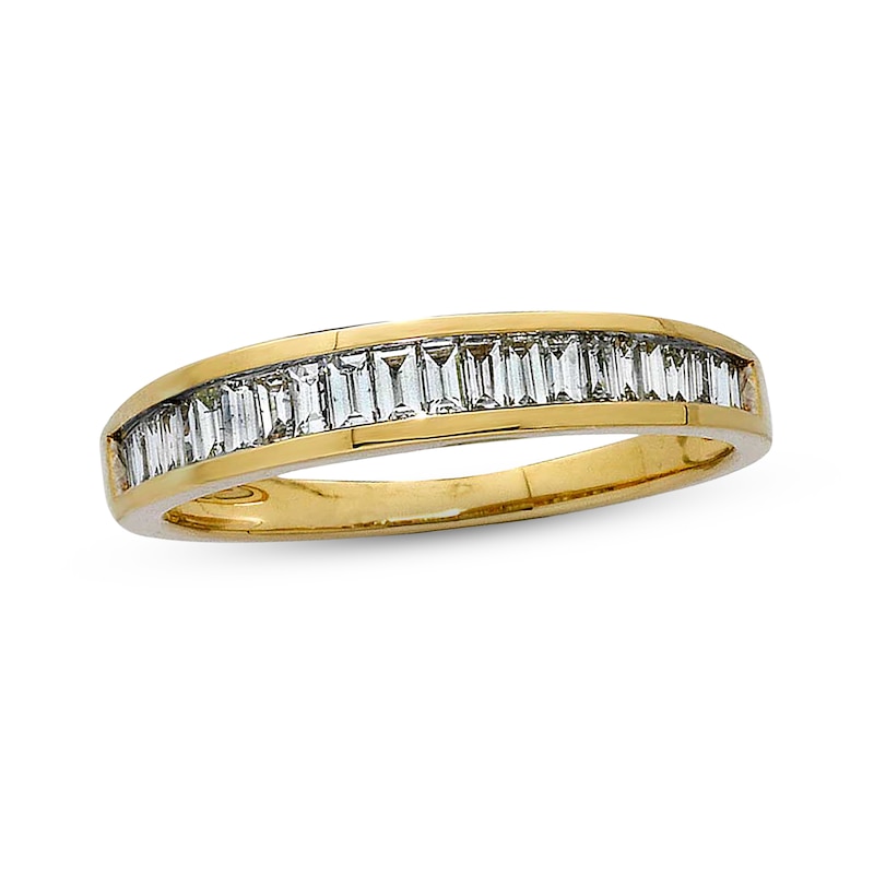 Main Image 1 of Previously Owned Diamond Wedding Band 1/2 ct tw Baguette-cut  Diamonds 14K Yellow Gold
