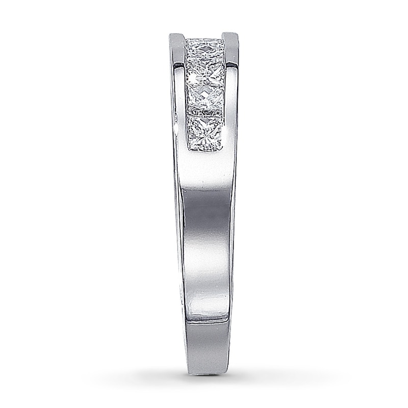 Previously Owned Anniversary Band 1/2 ct tw Princess-cut Diamonds 14K White Gold