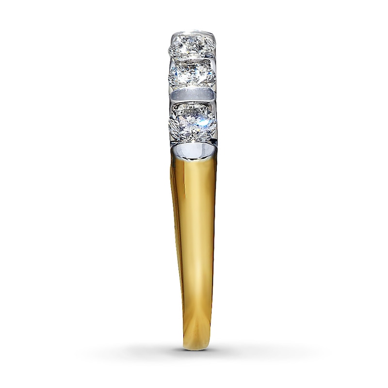 Main Image 3 of Previously Owned Ring 3/4 ct tw Round-cut Diamonds 14K Two-Tone Gold