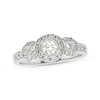 Thumbnail Image 1 of Previously Owned 3-Stone Round-Cut Engagement Ring 1/2 ct tw Diamonds 14K White Gold