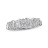 Thumbnail Image 1 of Previously Owned Diamond Anniversary Band 1/2 ct tw Round & Baguette-cut 14K White Gold