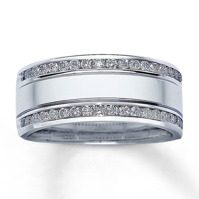 Main Image 1 of Previously Owned Diamond Anniversary Band 1/2 ct tw Round-cut 14K White Gold