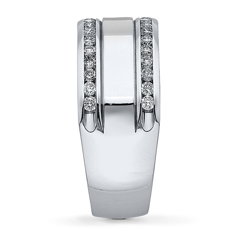 Main Image 3 of Previously Owned Diamond Anniversary Band 1/2 ct tw Round-cut 14K White Gold
