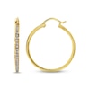 Thumbnail Image 1 of Previously Owned Channel Hoop Earrings 1/2 ct tw Diamonds 14K Yellow Gold