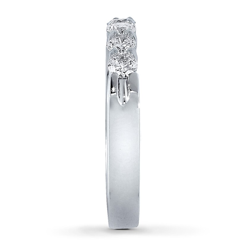 Main Image 3 of Previously Owned Diamond Anniversary Band 1/2 ct tw Round-cut 14K White Gold