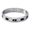 Thumbnail Image 1 of Previously Owned Men's Diamond Bracelet 1/10 ct tw Round-cut Stainless Steel