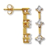 Previously Owned Diamond Earrings 1/2 ct tw 14K Yellow Gold