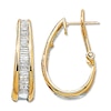 Previously Owned Diamond Hoop Earrings 1 ct tw 14K Yellow Gold