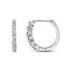 Thumbnail Image 1 of Previously Owned Diamond Hoop Earrings 1/4 ct tw 14K White Gold