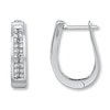 Thumbnail Image 1 of Previously Owned Earrings 1/2 ct tw Diamonds 14K White Gold