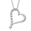 Thumbnail Image 1 of Previously Owned Necklace 1/10 ct tw Diamonds 10K White Gold 18"