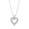 Thumbnail Image 1 of Previously Owned Heart Necklace 1/4 cttw Diamonds 14K White Gold 18"