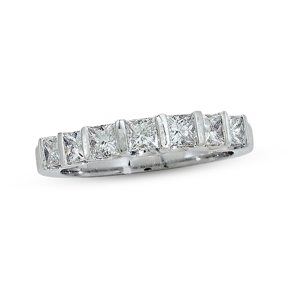 Previously Owned Diamond Anniversary Band 1 ct tw Princess-cut 14K White Gold